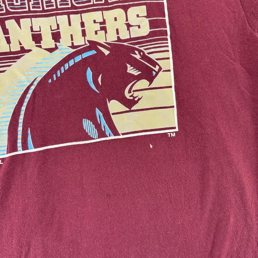 Vintage Michigan Panthers Shirt men's Large Red 80s USFL Single Stitch USA Made
