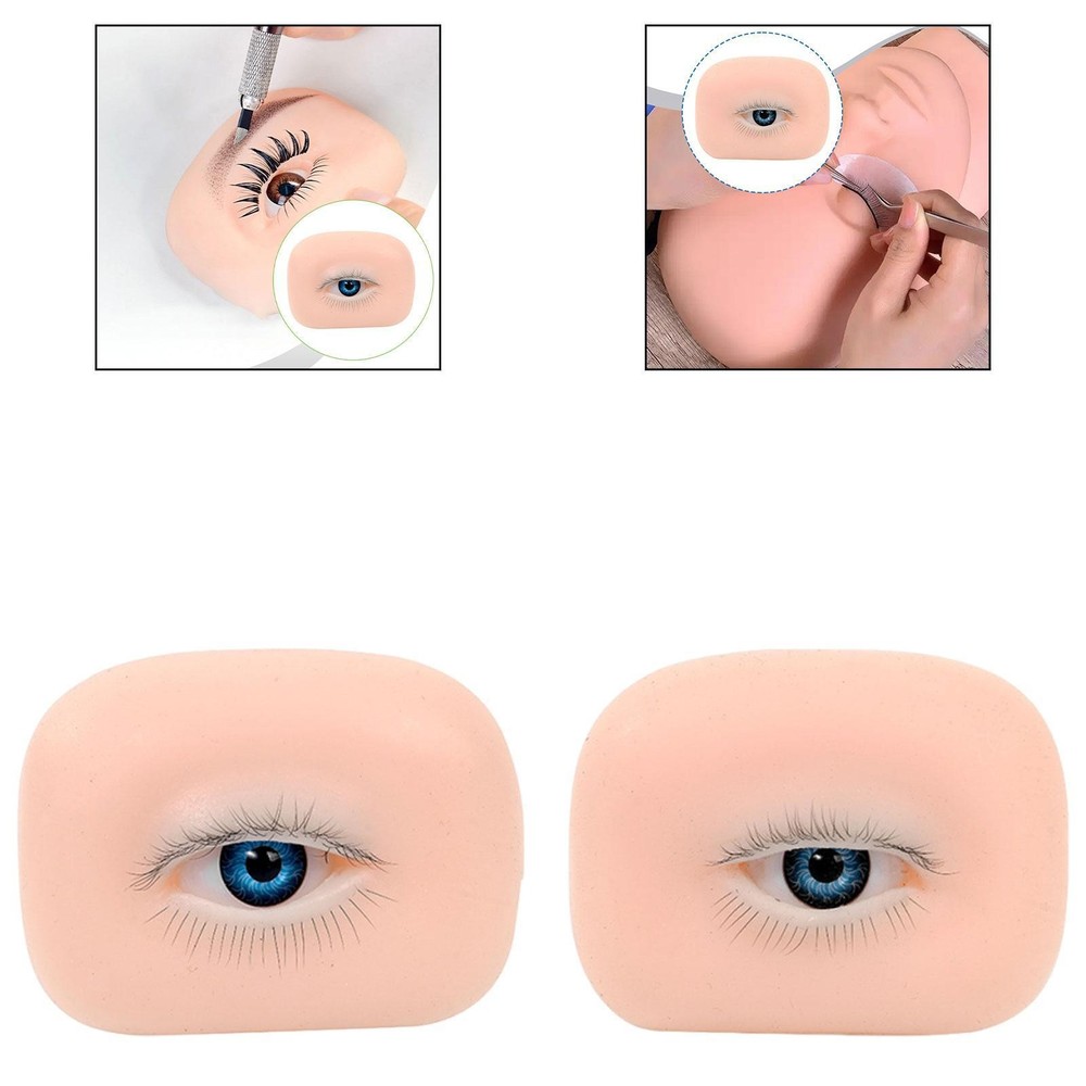 5D Silicone Eye Model Soft Silicone Training Makeup Model for Starters Salon