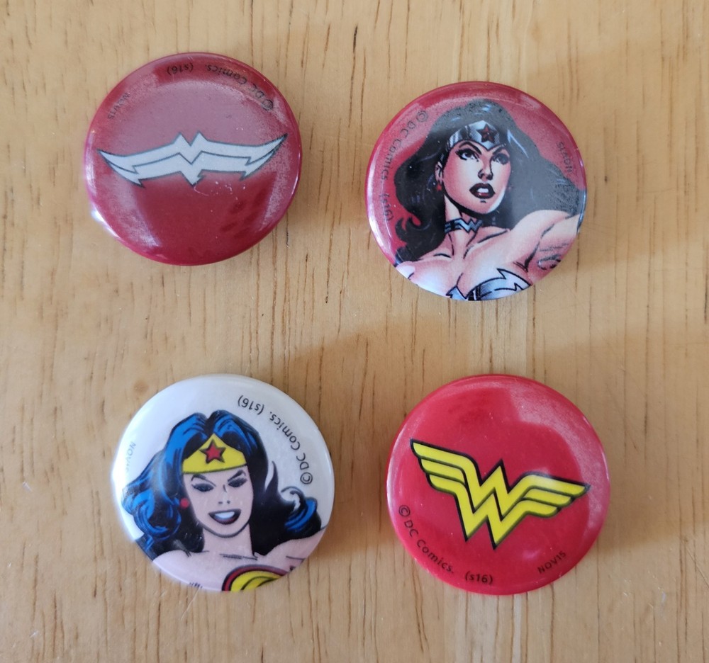 Wonder Woman Button Pins