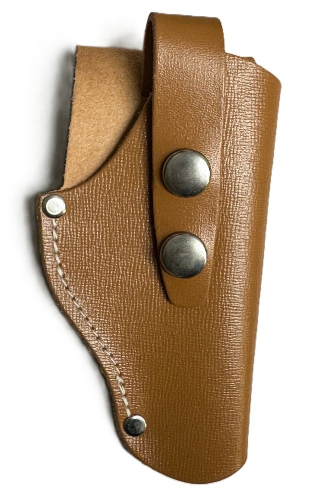 LEATHER  HOLSTER FOR VARIOUS PISTOLS/REVOLVERS.
