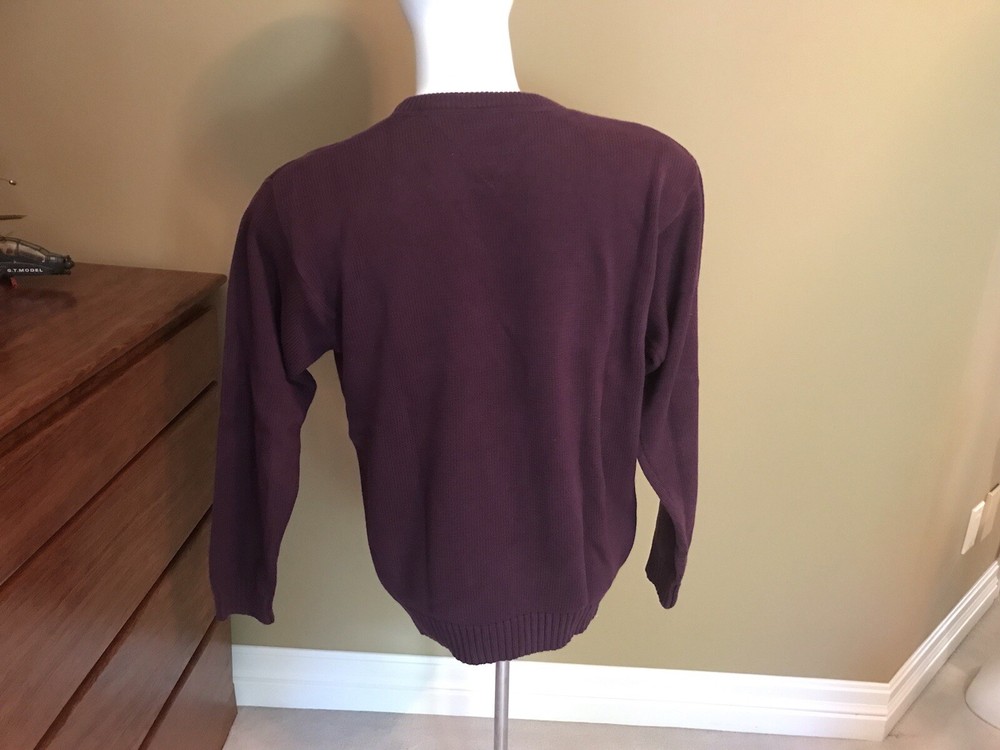 Men’s Tommy Hilfiger Maroon Pullover Sweater Size XL