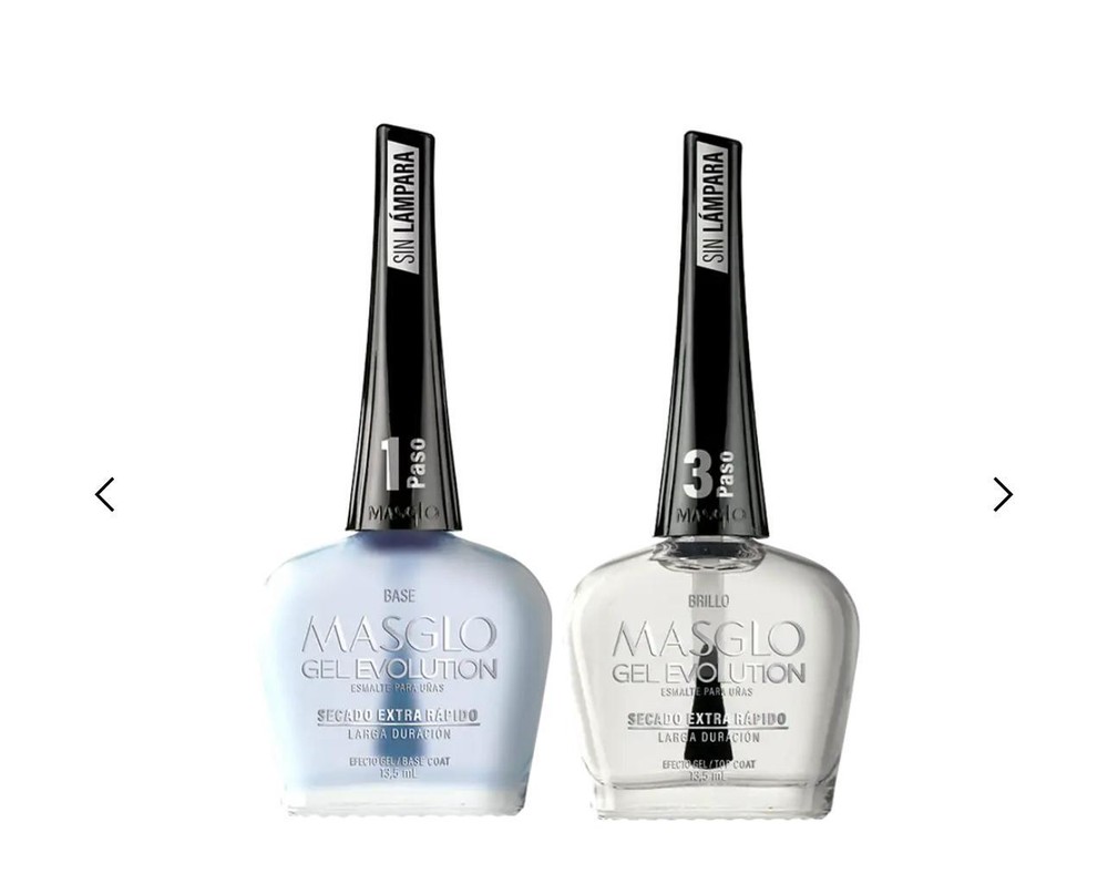 Masglo Gel Evolution Kit Base+Color+Brillo No UV Needed