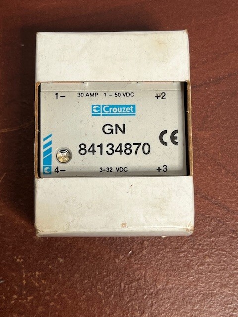Crouzet GN 84134870 Solid State Relay, 3-32 VDC Input, 1-50 VDC/30 A Output New