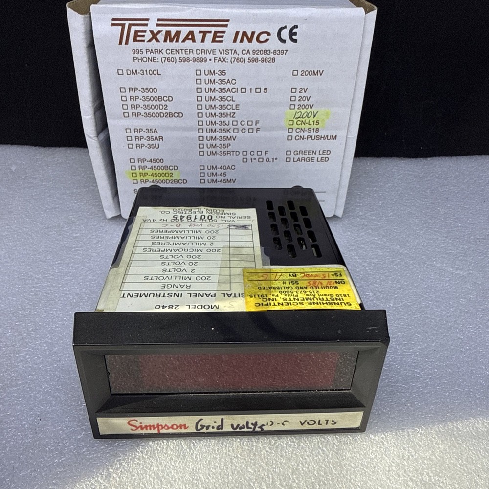 Simpson 2840 Electric Company Fast Shipping!