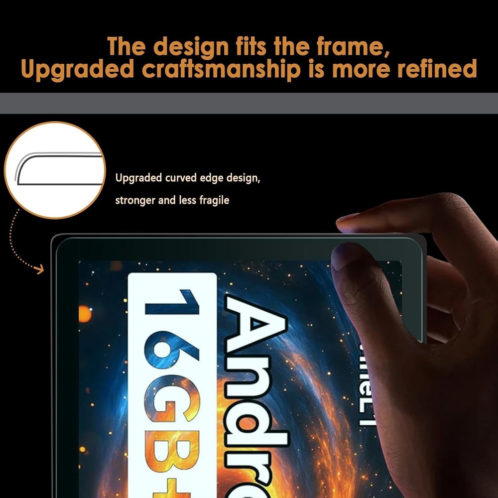 (2 PCS) Glass Screen Protector For UGRIHACH A7 Tablet 11" (2025) Case Friendly