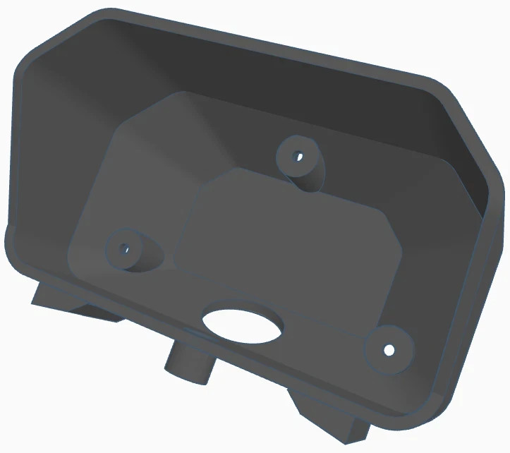 Honda Talon Gauge Cluster Relocation Hood Kit - USA Seller *BLACK*