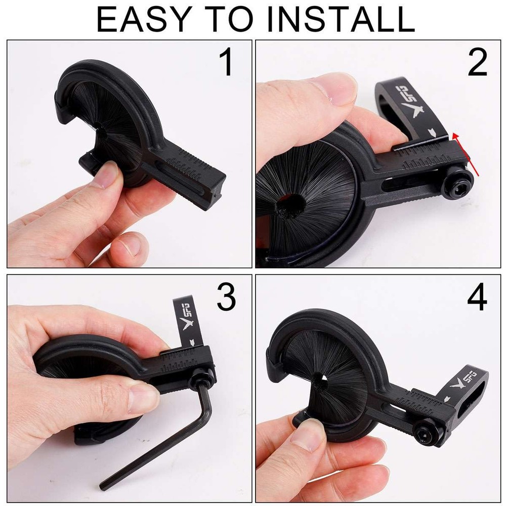 Adjustable Archery Brush Arrow Rest Left Right Hand Compound Recurve Bow Hunting