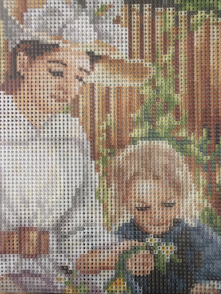 Printed needlepoint tapestry Canvas Only Orchidea 40x50 Cm Summer