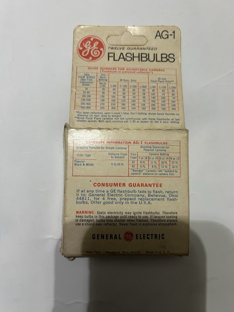 Ge Flashbulbs Ag-1 11 Pack