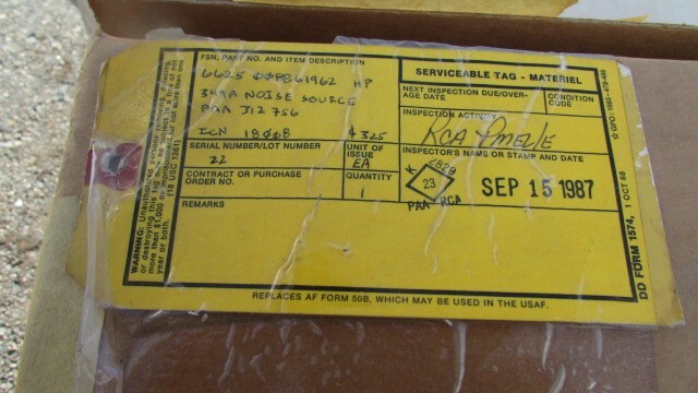 HEWLETT PACKARD UHF NOISE SOURCE 349A