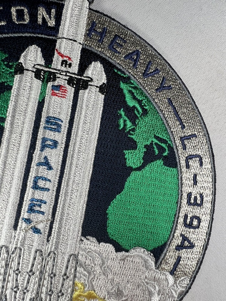 Authentic SpaceX 2018 Falcon Heavy Inaugural Launch LC-39A Official Patch