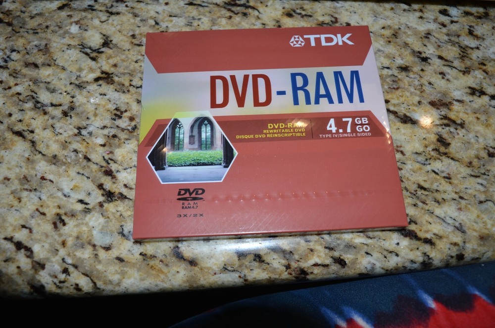 TDK DVD-RAM 4.7GB Single Sided ReWritable re writable Blank Disc Type IV 2