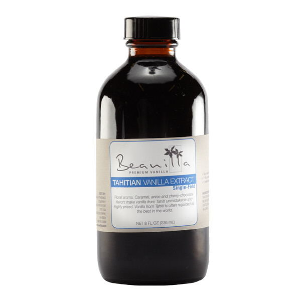 Tahitian Vanilla Extract (Single-Fold 1X) 8 fl/oz | Bulk | Spice Jungle
