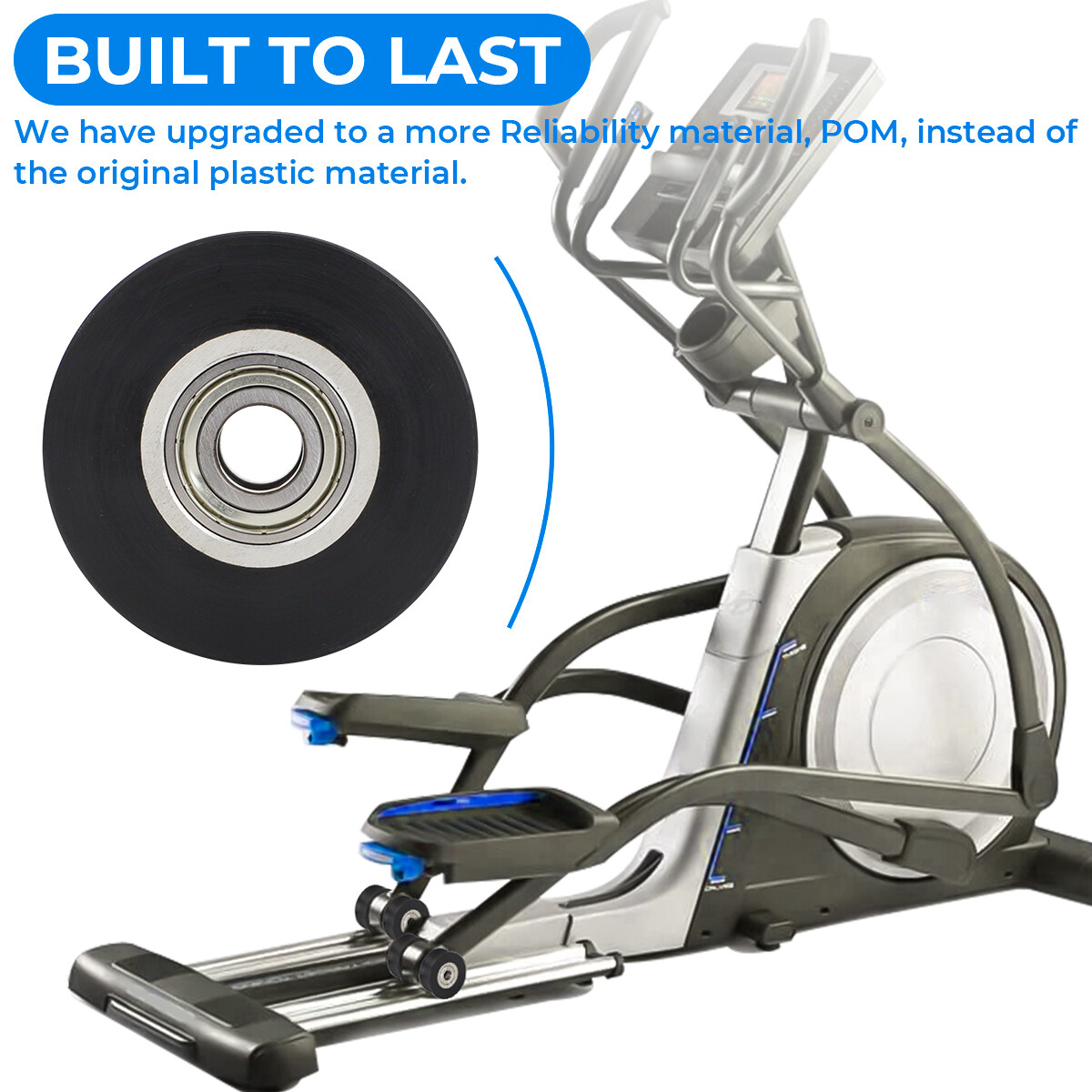 Elliptical Wheel Roller 340773 For NordicTrack Proform FreeMotion HealthRider