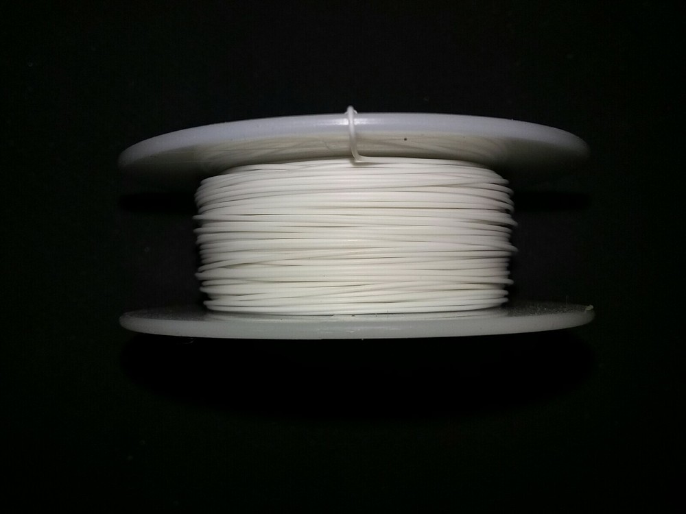 30 AWG Solid Kynar Wire UL1423  White 100 ft  Spool