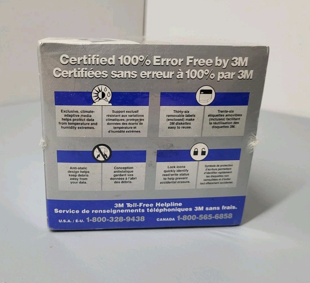 NEW Imation IBM 30 Formatted 1.44MB Rainbow Diskettes Sealed