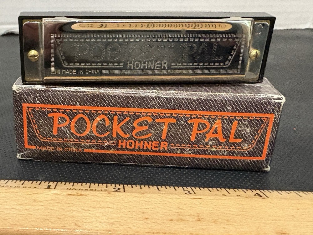 Hohner Pocket Pal Vintage Harmonica Key C With Original Box