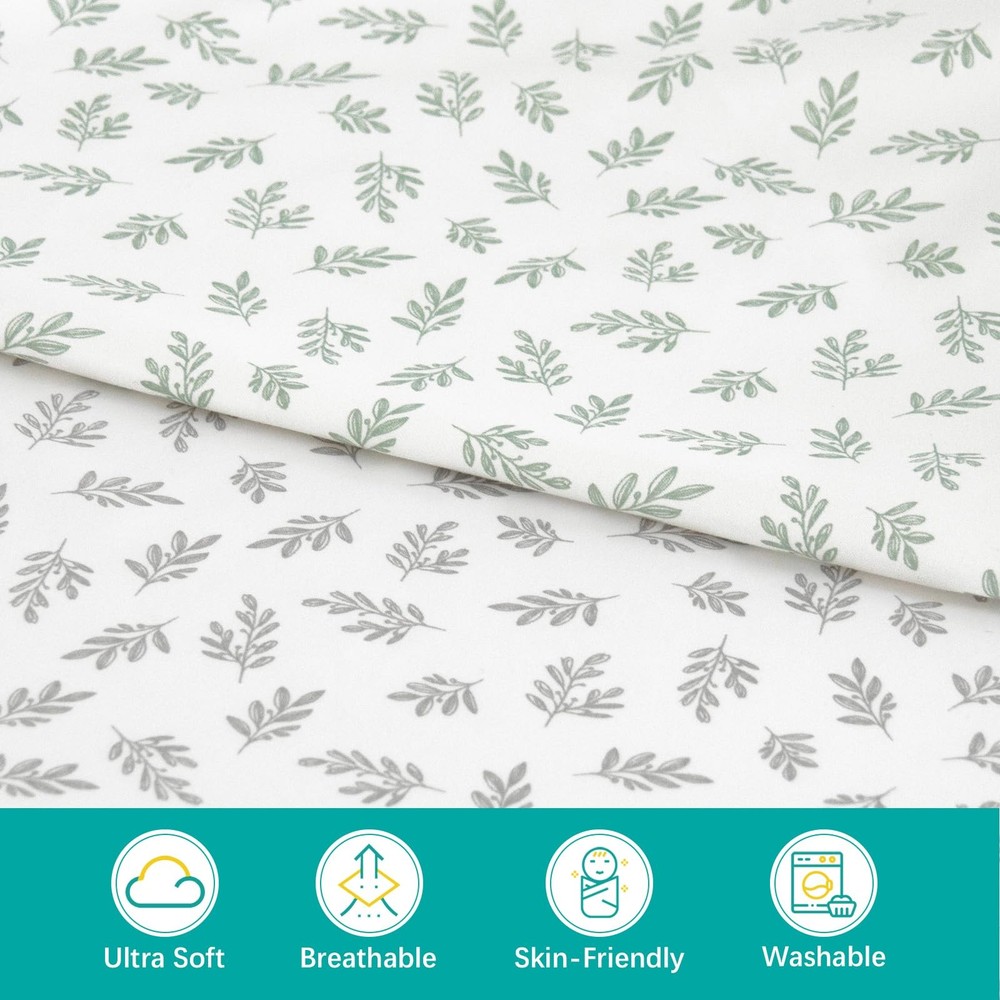 Fitted Crib Sheets for Boys and Girls Soft Cotton 2 Pack