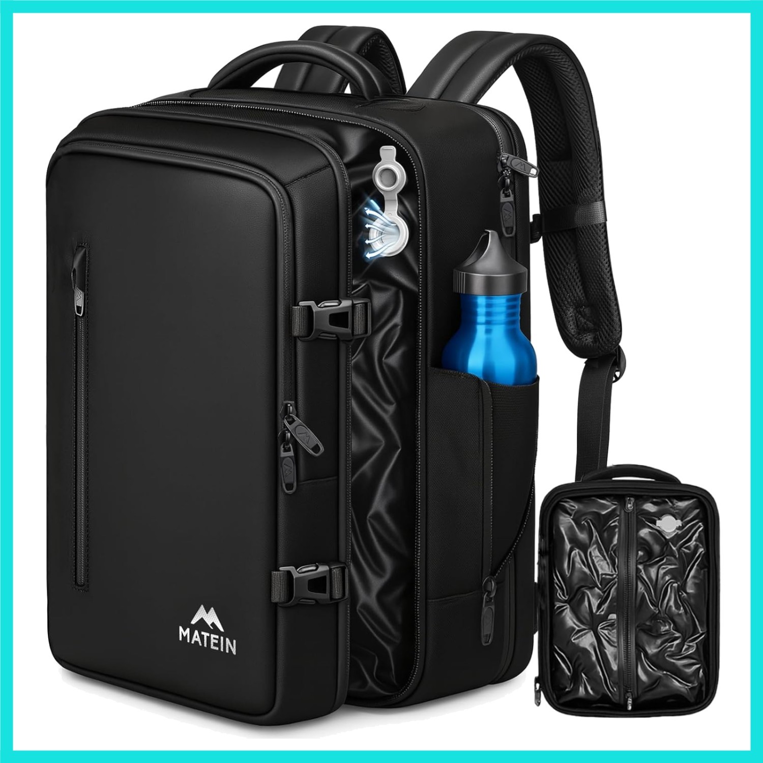 Vacuum Seal Backpack Travel, Waterproof Carry on Backpack with Vacuum Compres...