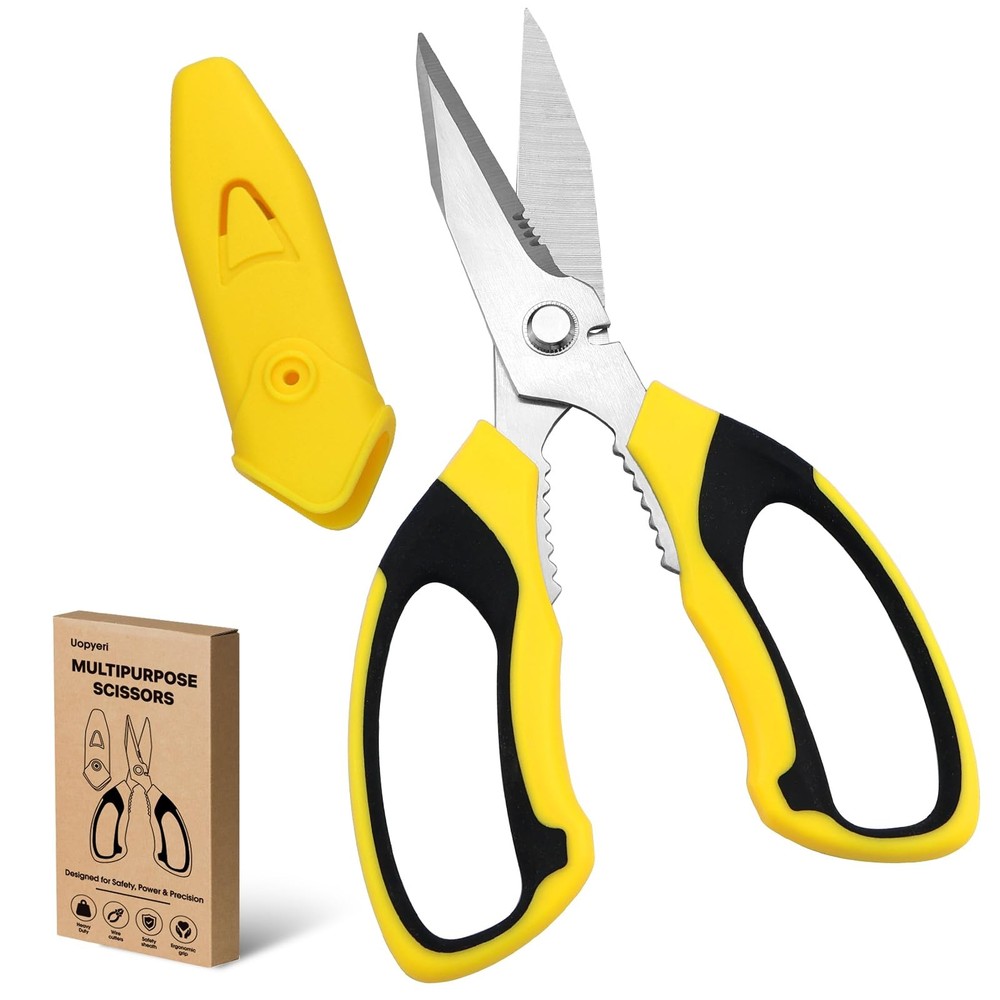 8 Inch Utility Scissors set Heavy Duty Kitchen and Office Shears