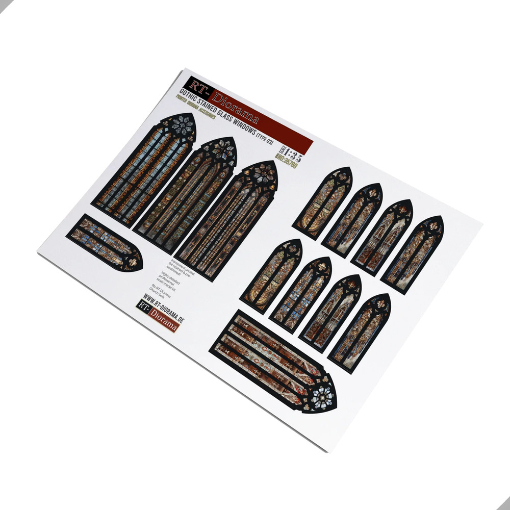 RT DIORAMA 35769 1/35 Gothic stained glass windows (Type3)