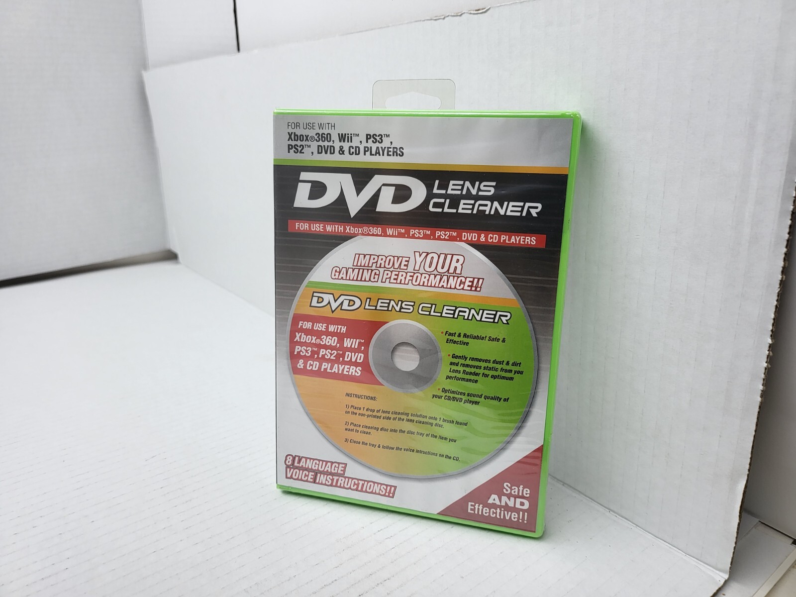 NEW LASER LENS CLEANER for CD/DVD/PC/PS2/PS3/XBOX/WII/360 W/Cleaning Liquid #Z13