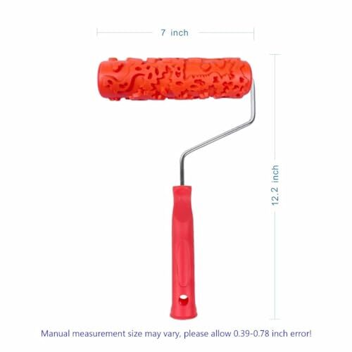 7'' Paint Pattern Roller for Wall Decoration Classic Rubber Texture RollerEG323T