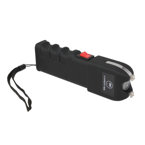 VIPERTEK MAX High Voltage Self Defense StunGun Rechargeable with LED Light