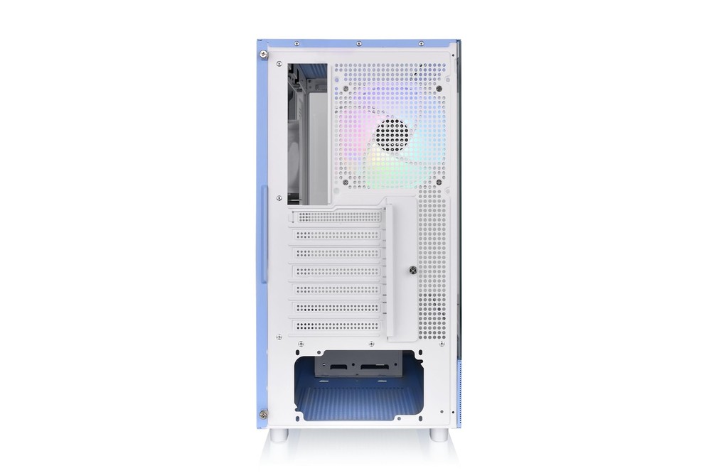 Argb Hydrangea Blue Mid Tower Computer Chassis With Tempered Glass Fans Usb 3.2