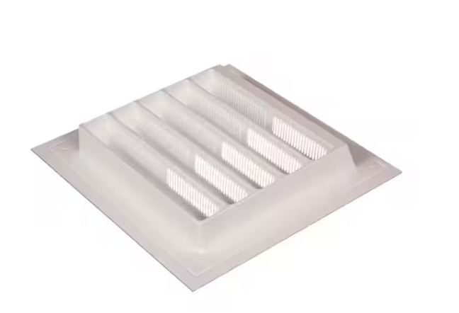 White Plastic Wall Louver Vent Intake Exhaust Gable Vent Multiple Sizes