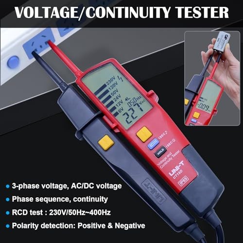 Waterproof Voltage Tester Professional 6V~690V Voltage and Continuity UT18D