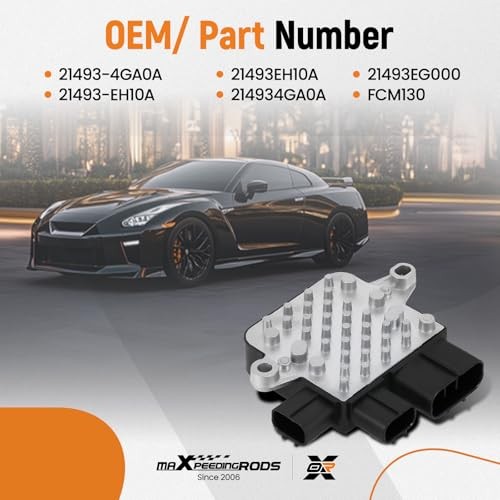 maXpeedingrods Engine Cooling Fan Control Module for Infiniti EX35 FX35 EX37