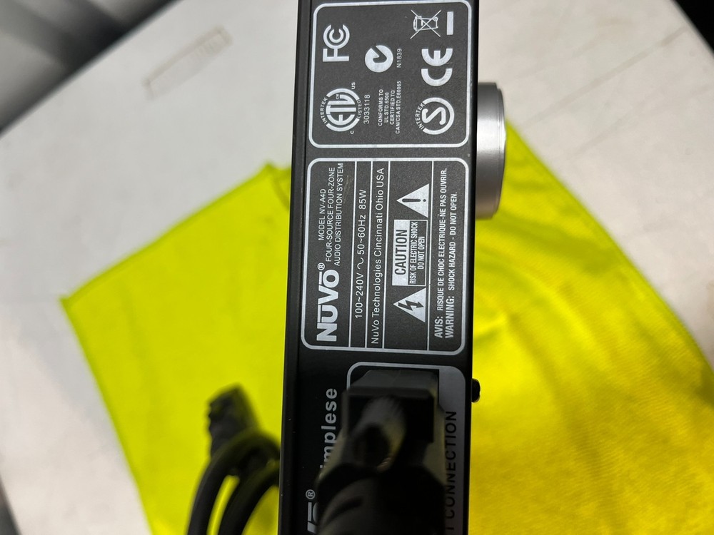 NuVo Simplese NV-A4D 4 Source Four Zone Audio Distribution System PARTS REPAIR