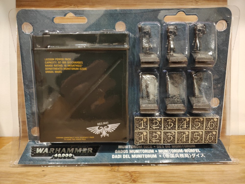 Munitorum Dice Set NIB Limited Edition Warhammer 40K Games Workshop