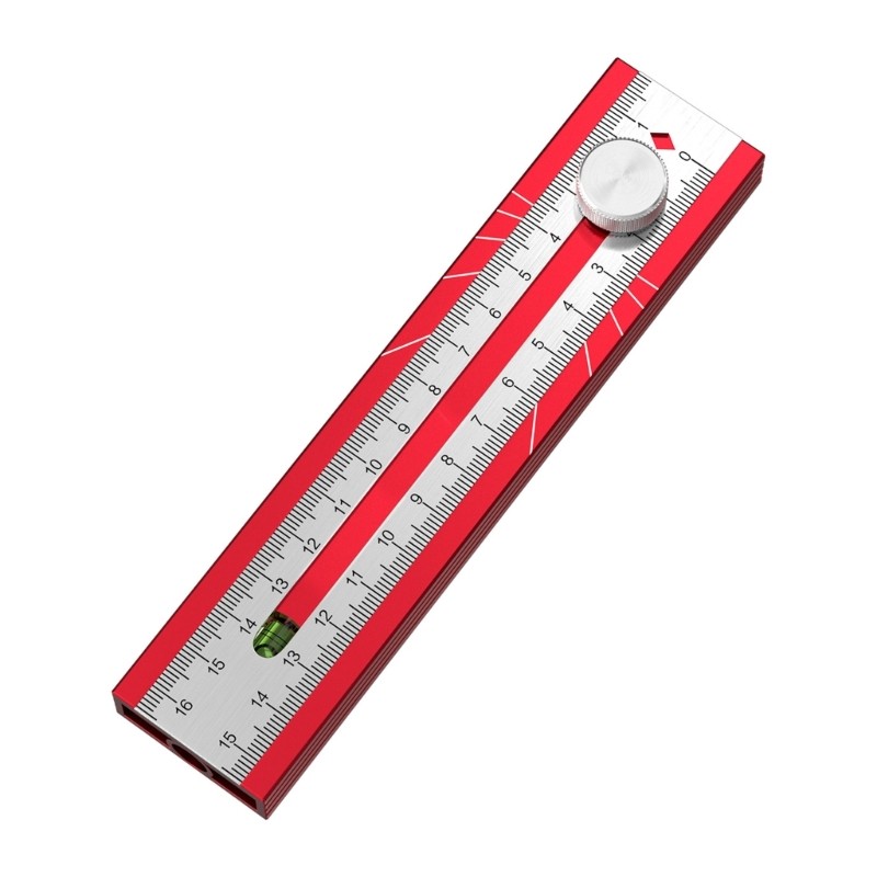 Multifunctional Precise Marking Gauge for Woodworking Scribing Ruler Tool