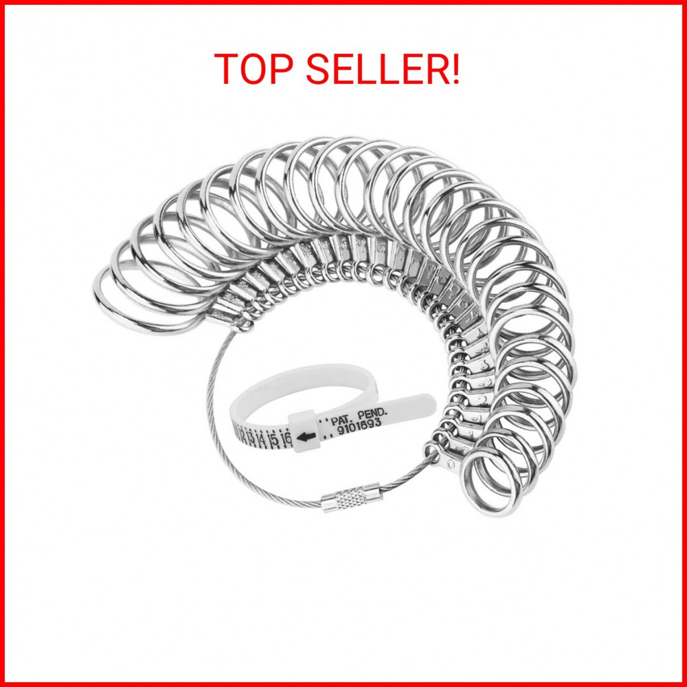 Ring Sizer Measuring Tool, 27 PCS Ring Measurement Tool, US Ring Size 0-13 with