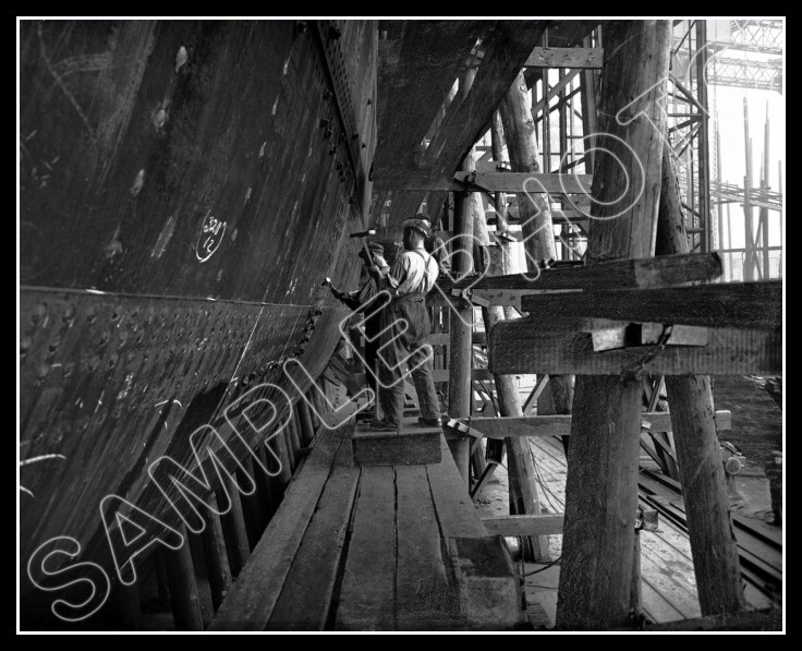Titanic Photo 8X10 - Construction 1911 Rivets #3