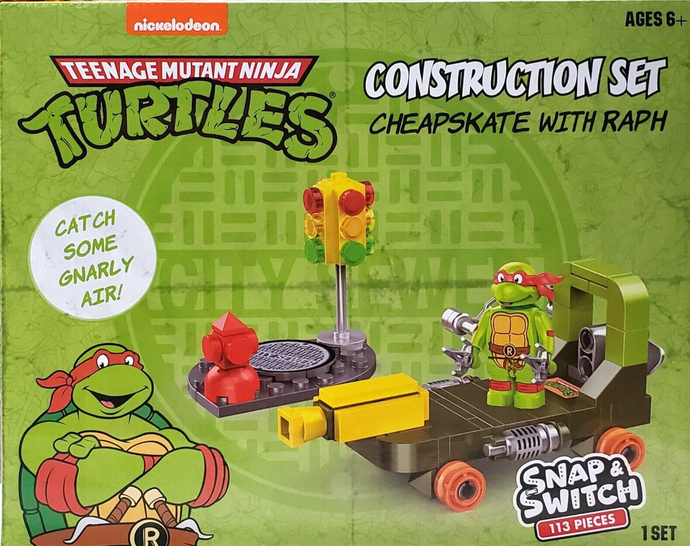 NEW Nickelodeon Teenage Mutant Ninja Turtles Snap & Switch Construction Raph