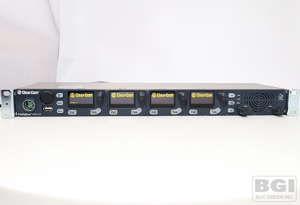 ClearCom HelixNet HRM-4X 4-Channel Intercom 1RU Digital Partyline Remote Station