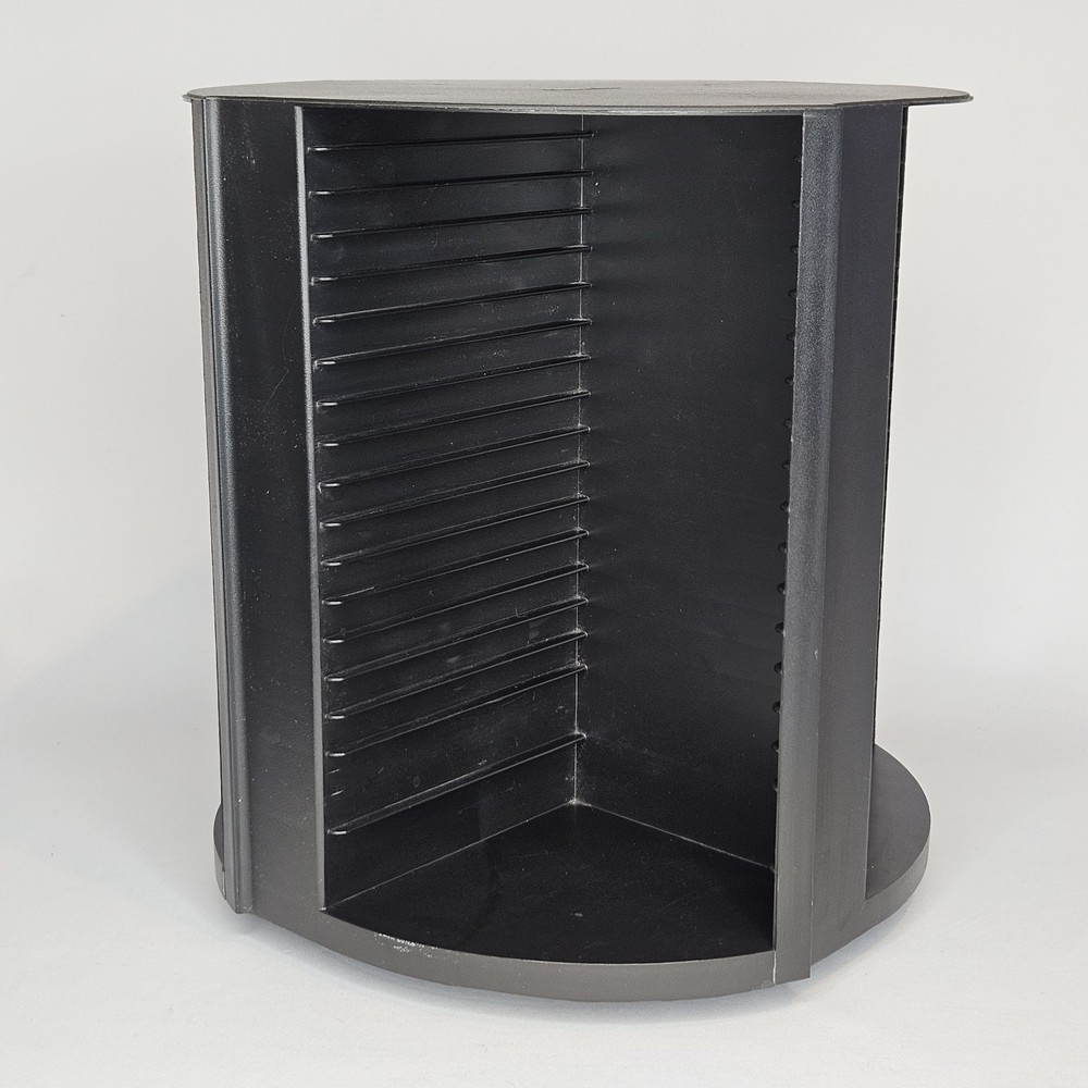 Laserline 80 CD Disc Storage Case Holder Rotating Carousel Rack Spinner Tower 11