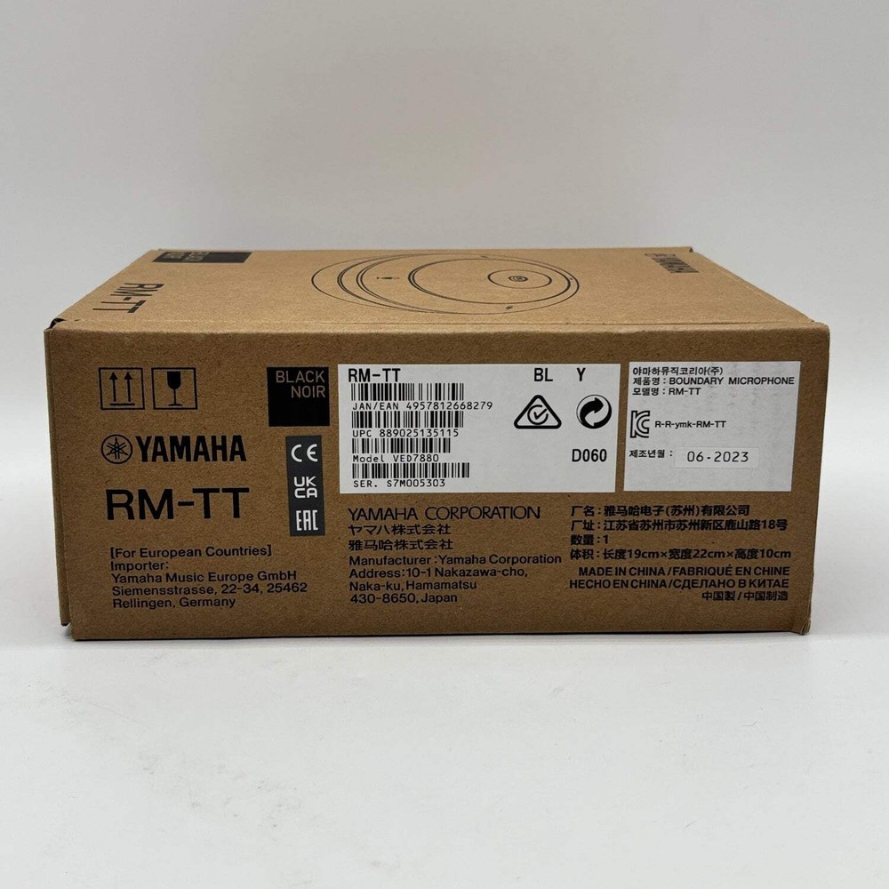 New Yamaha Black Noir Tabletop Array Microphone RM-TT