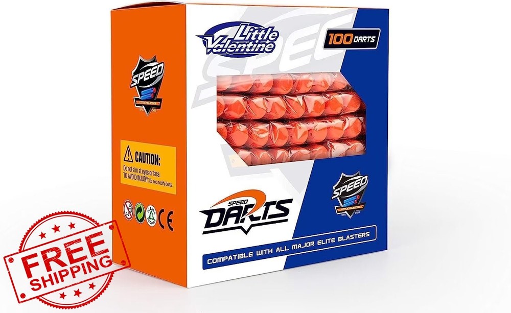 Nerf N Strike Blaster Compatible Darts 100 Blue Bullets