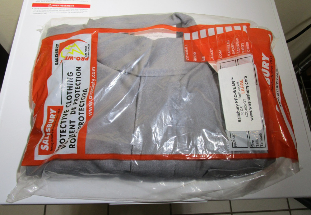 Salisbury PROWEAR Flash Jacket ACC4032GY - 40 CAL Size: Large