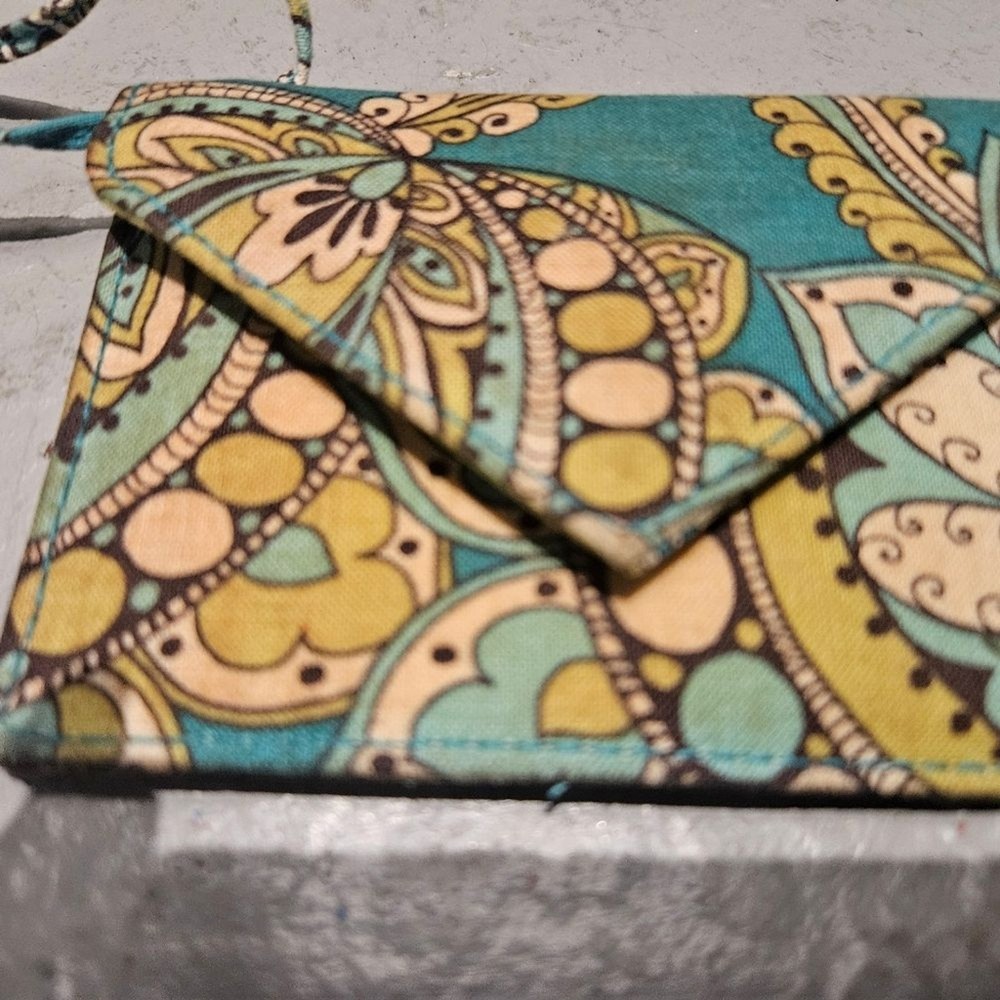 Vera Bradley Teal Peacock Luggage Tag