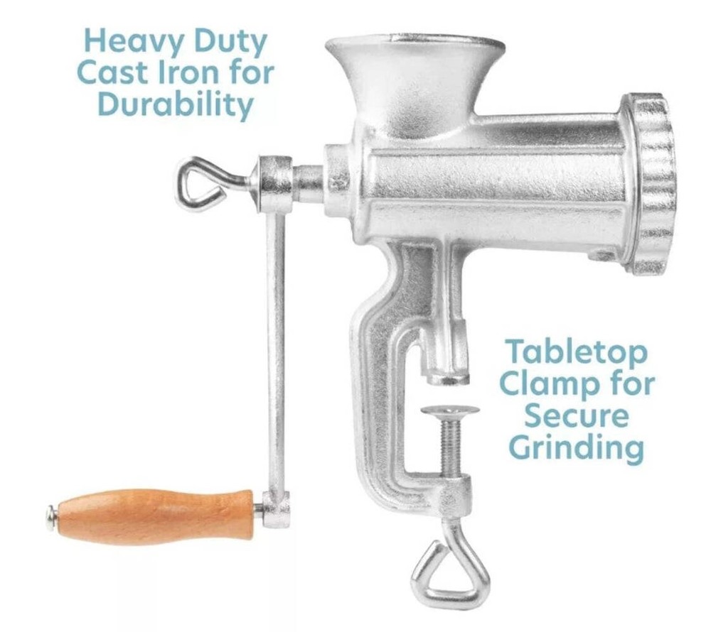 CUCINA PRO Cast Iron Table Mount Meat Grinder