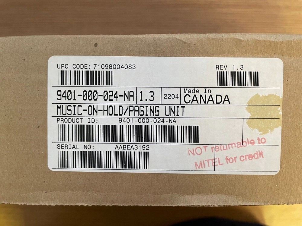 Mitel Music-On-Hold Paging Unit DNIC -NEW-