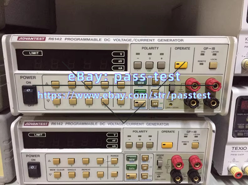 1PC EdwinDCvoltage and current standard source R6142, 16Ｖ120milliampere90%new#LL