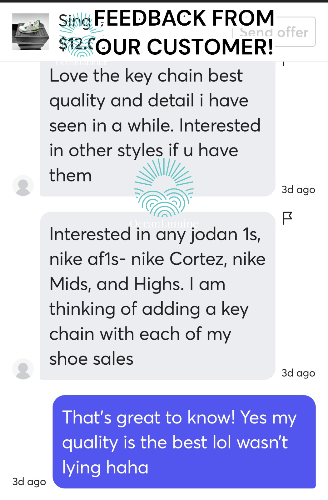 Best Quality Jordan 3D Mini Sneaker Keychain, Shoe Box, Display Box Option