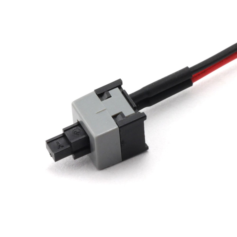 MEETOOT 2pcs PC Power Button ATX Desktop Computer Case 50cm, Red