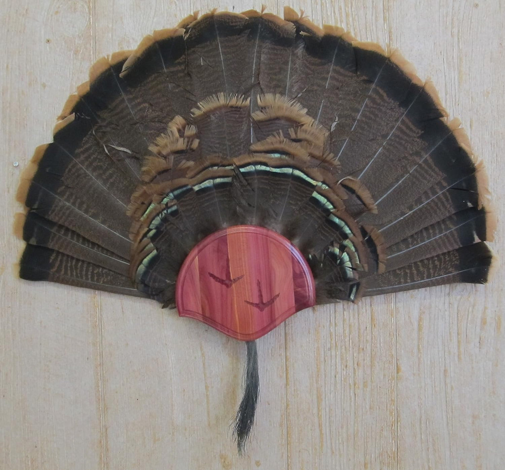 the Cedar Carved Turkey Mounting Kit Solid Cedar Beautiful Satin Finish